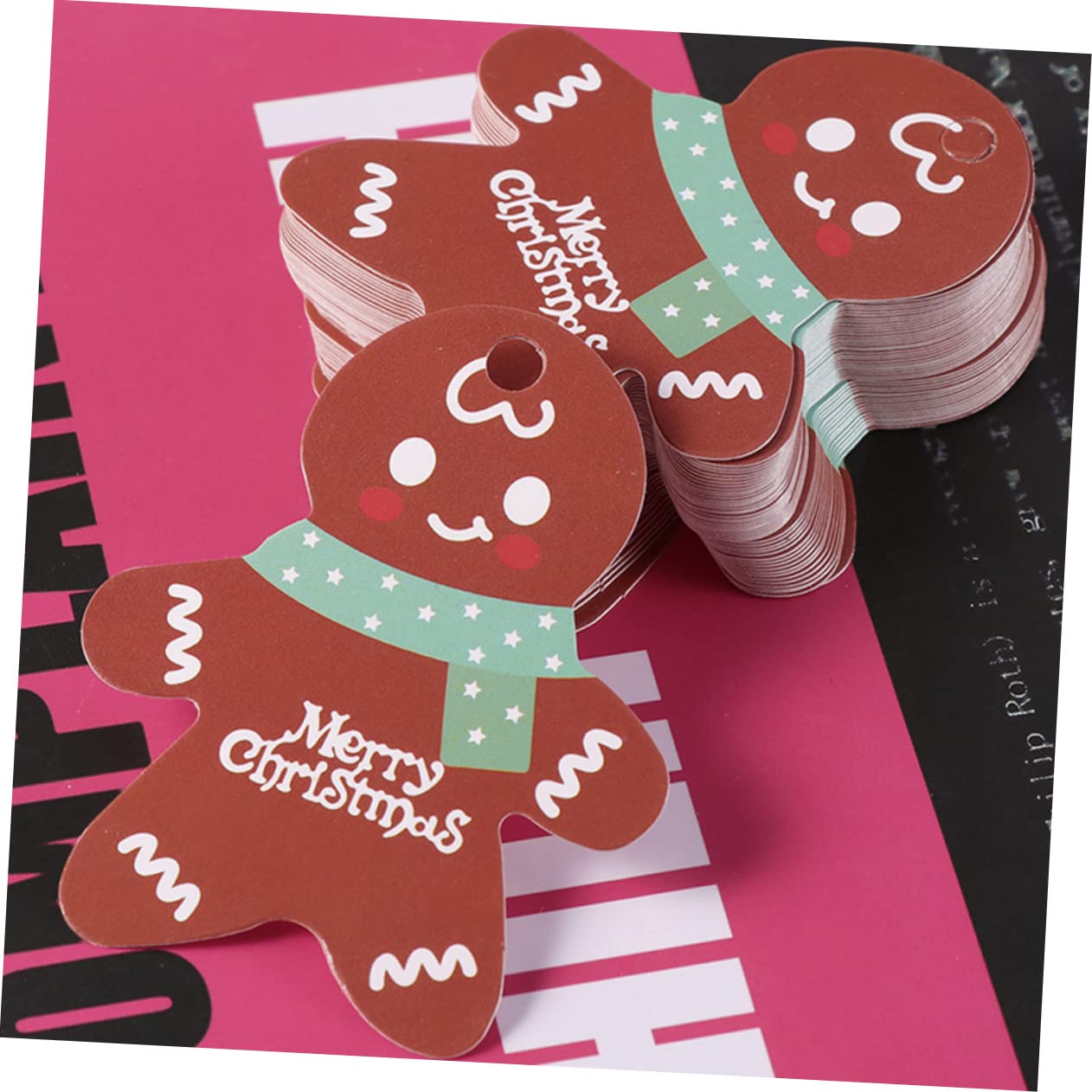 Beaupretty 400 Pièces Étiquette Fournitures D'Artisanat De Noël Étiquettes Kraft Étiquettes De Nom De Bas Étiquettes De Nom De Noël Étiquettes De Pour Étiquettes