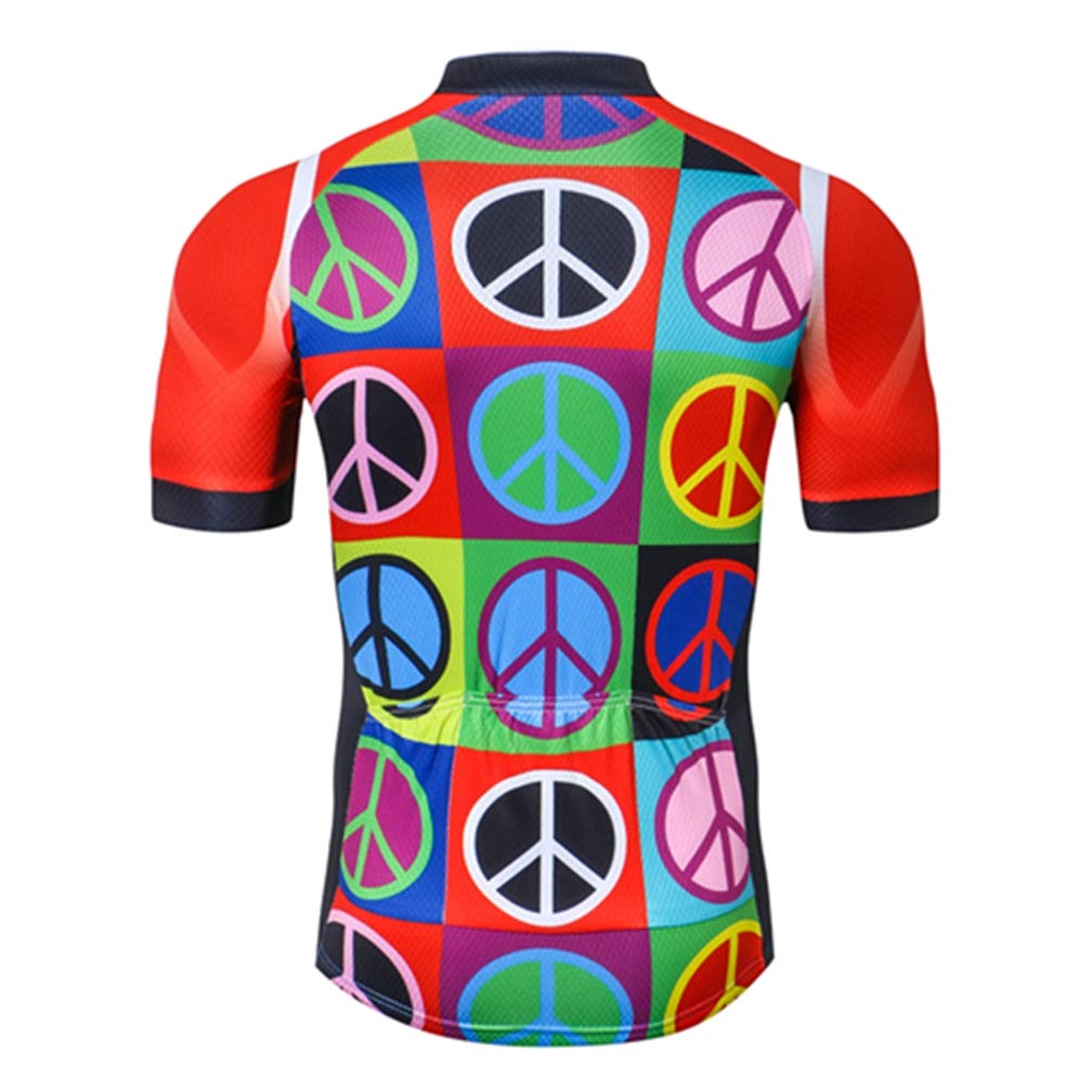 Mens Cycling Jersey Shirt,2020 Short Sleeve Bike Jersey Riding Tops Outdoor MTB Cycling Clothing, Multi, XX-Large