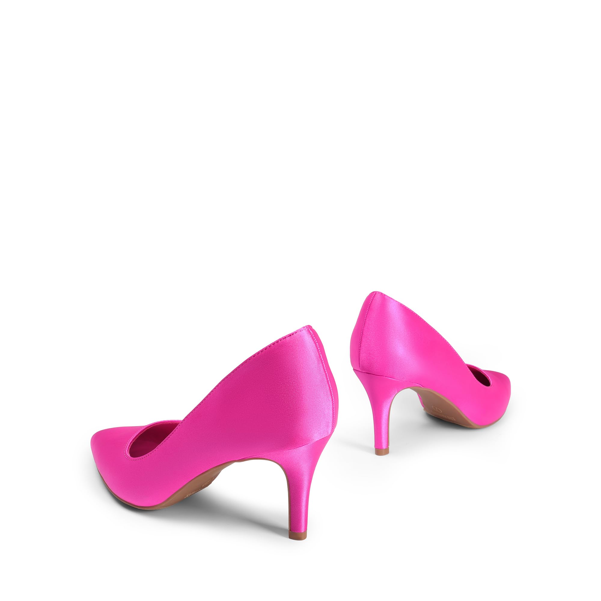 DREAM PAIRS Zapatos de Tacón Fina Clásicos Mujer de Zapatos de Salón PU con Adorno de Flores para Boda Fiesta