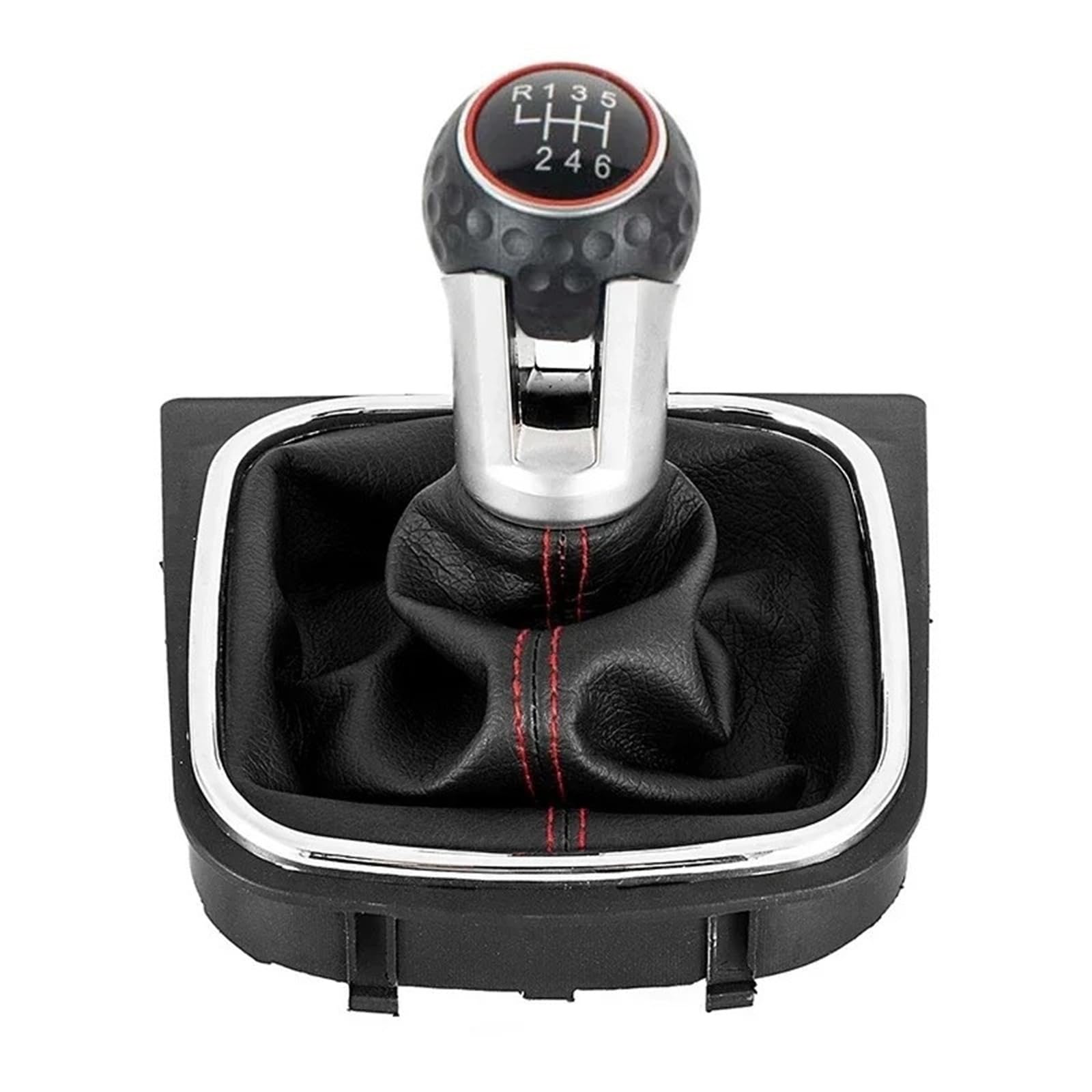 Xzcvtyw 6 Speed Car Shifter Stick Gear Shift Knob For Golf 5 Mk5 R32 Gtd Gti Golf 6 Mk6 R20 2004-2013 Car Shift Lever Stick Head(6 Speed)