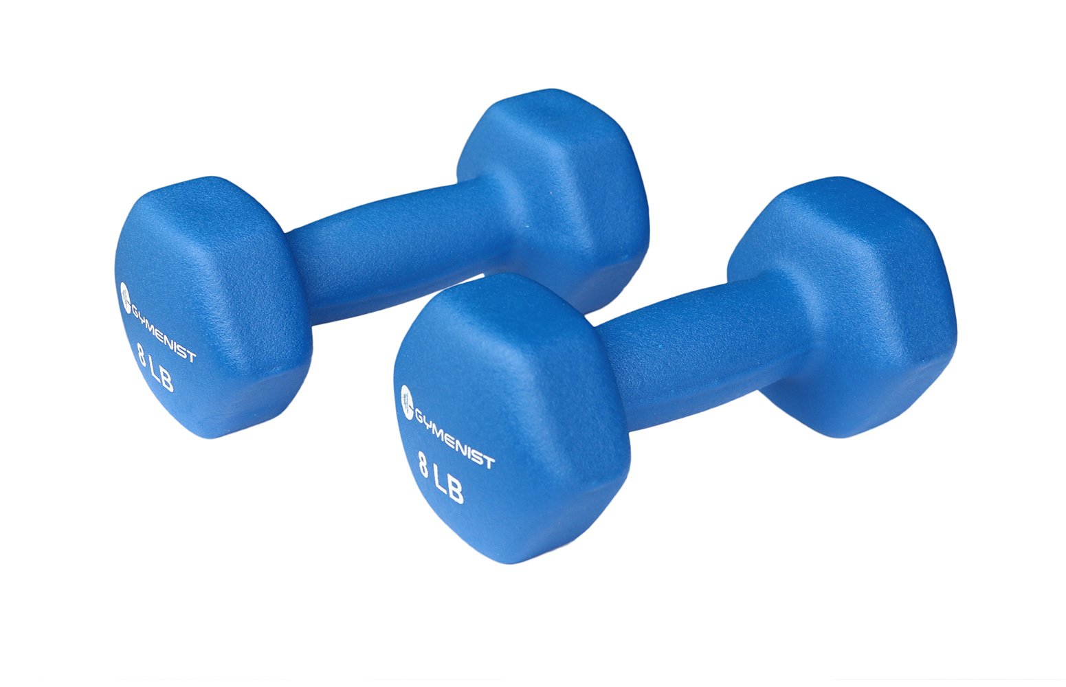 GYMENIST Pair of Dumbbells Set of 2 Soft Non Slip Grip Dumbbells Pair Covered with Neoprene