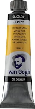 Van Gogh Oil Color Paint, 40ml Tube, AZO Yellow Medium 269