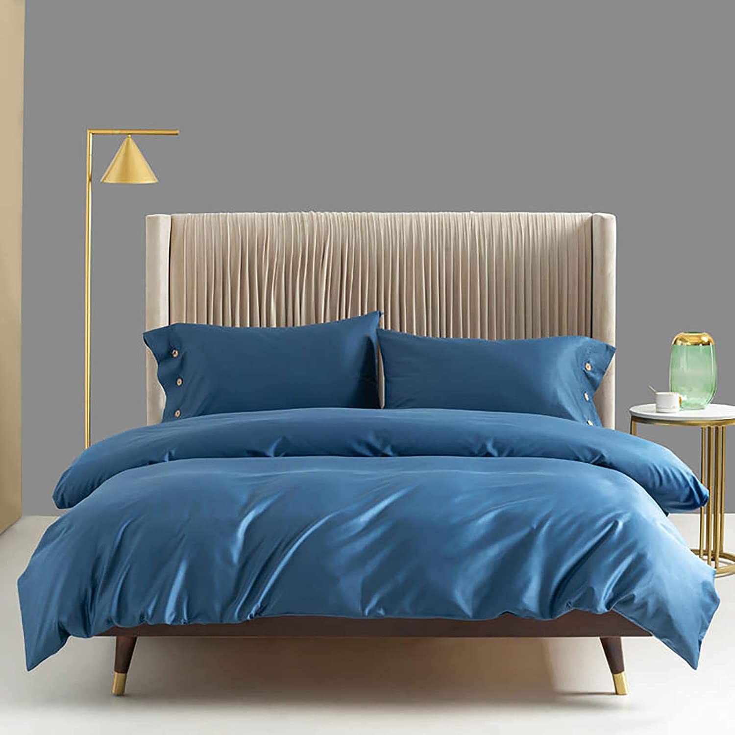 MGEMJMJ 100% Solid Color Egyptian Cotton Duvet Cover,Luxurious Super Soft Quilt Cover,Hotel Level Premium Breathable Comforter Cover(Size:200x230cm(79x91inch),Color:D)