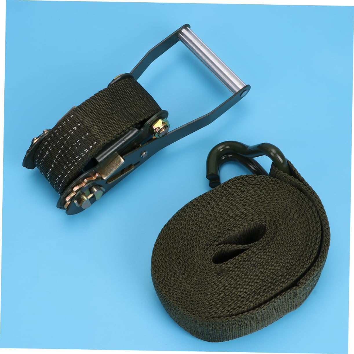 1set Wide Truck Straps Ratcheting Tie Down Straps Cargo for Car SUV ATV Motorcycle