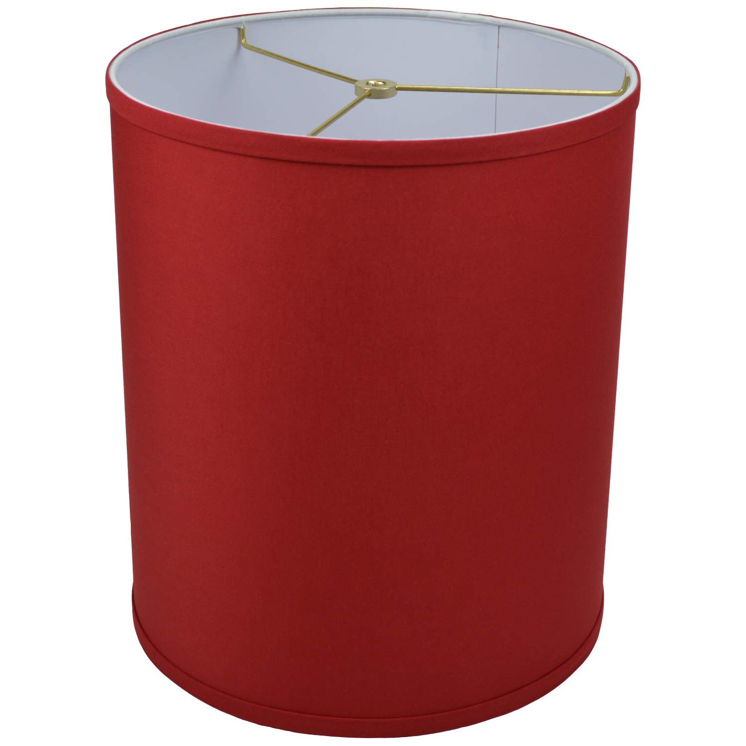 FenchelShades.com12" Top Diameter x 12" Bottom Diameter x 14" Height Fabric Drum Lampshade Spider Attachment (Linen Rich Red)