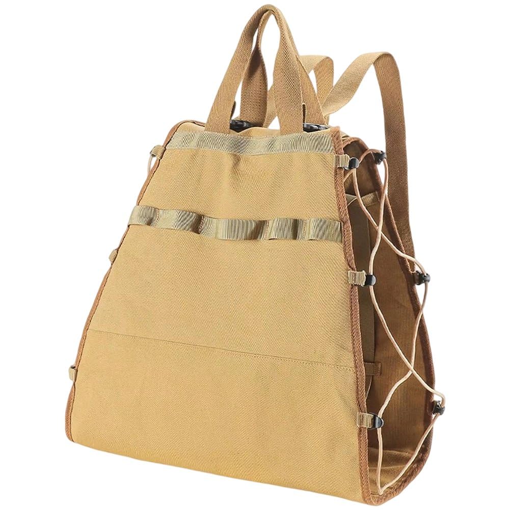 Borsa Porta Legna Ardere Portatile, Impermeabile, in Tela, con Manico, per Riporre Legna Ardere E Trasportarla in Viaggio All'aperto