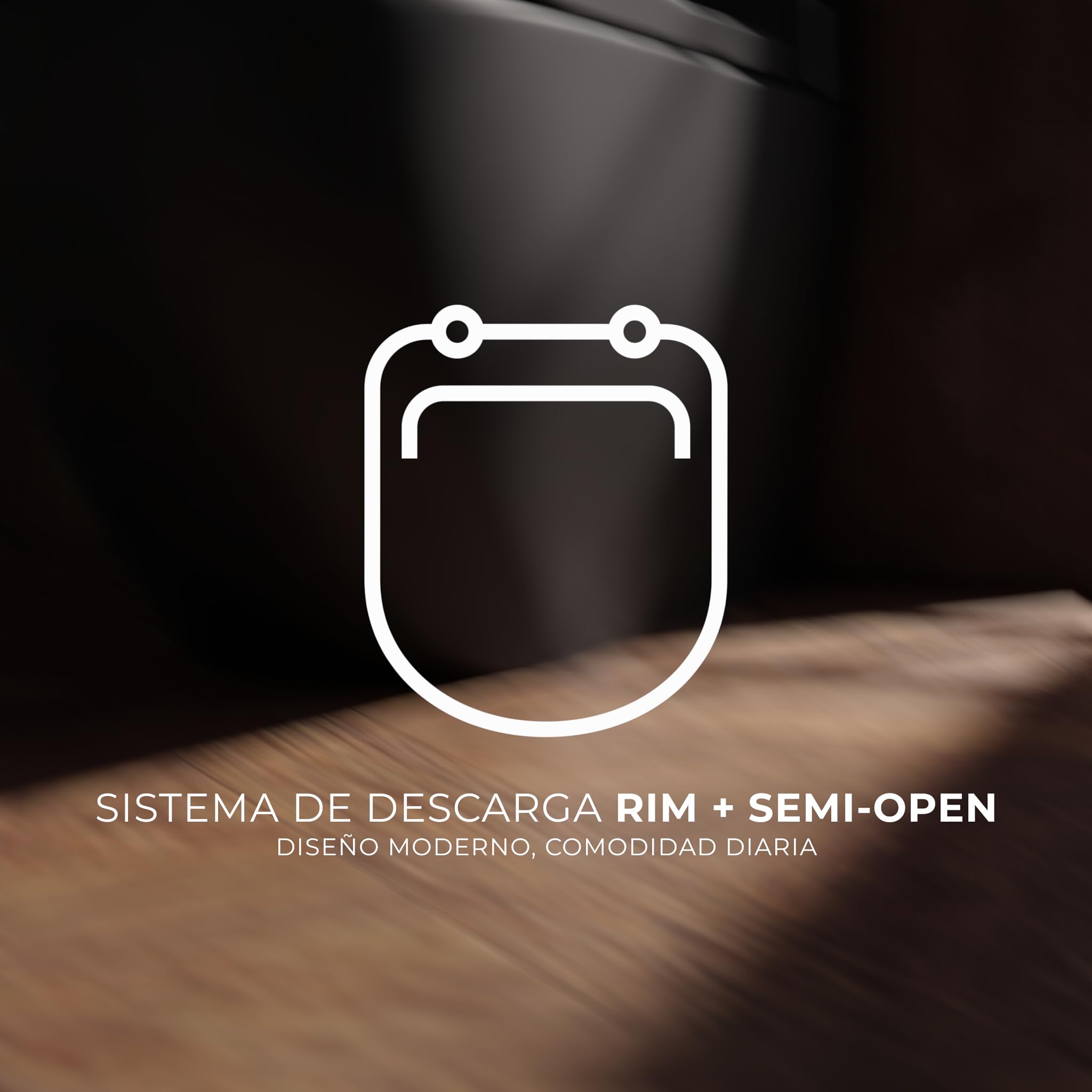 LAVITA Inodoro de una sola pieza con cisterna integrada TRYTON BLACK tapa de inodoro con descenso automático, de cerámica, sin bordes, juego de inodoro de pie + pieza de conexión para inodoro