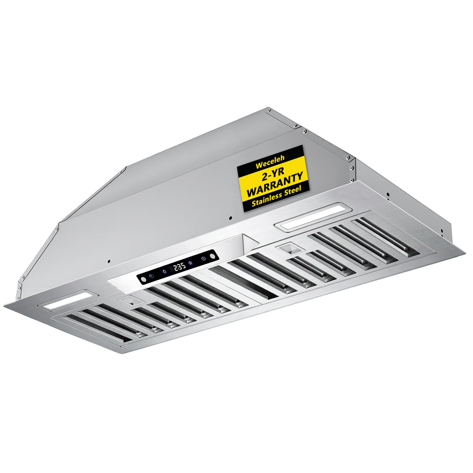 range hood insert 30 inch, 900 cfm built in vent hood | stainless steel, gesture & touch control, ducted/ductless convertible, 3-speed fan with charcoal filter