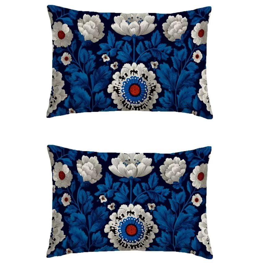 Taie oreiller double sided printing fleur cadeau maison 50x60cm