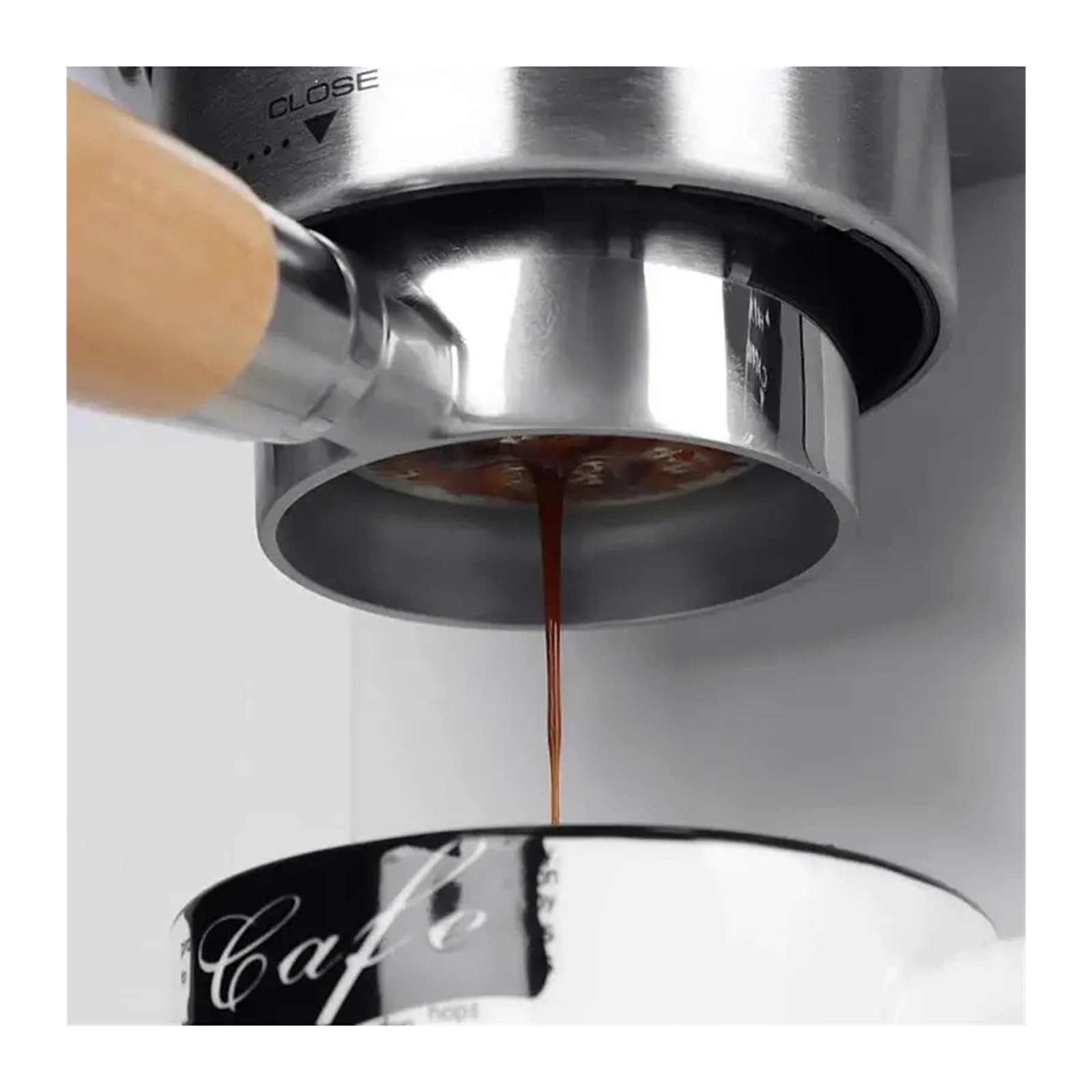51 Mm Uchwyt Filtra Bez Dna Do Kawy, Kompatybilny Z Delonghi EC680 EC310, Wymienny Koszyk Filtra Do Ekspresu Do Kawy, Akcesoria Do Kawiarni(9 series rosewood-D)