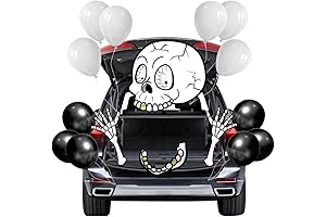 Car Teeth Halloween Skeletons Garage Party Trunk or Treat Decorations
