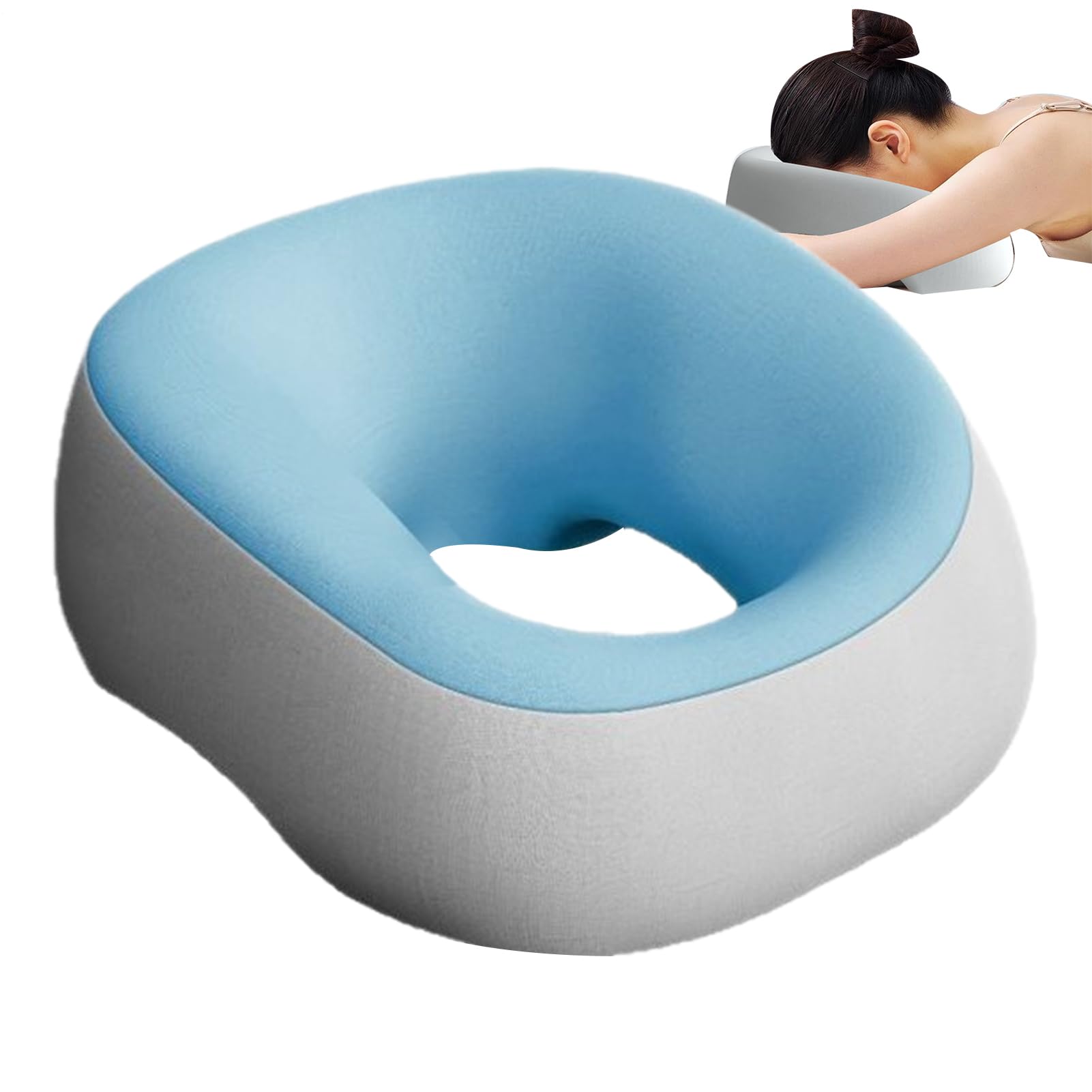 Oreiller de couchage sur le ventre portable pour voyage et spa