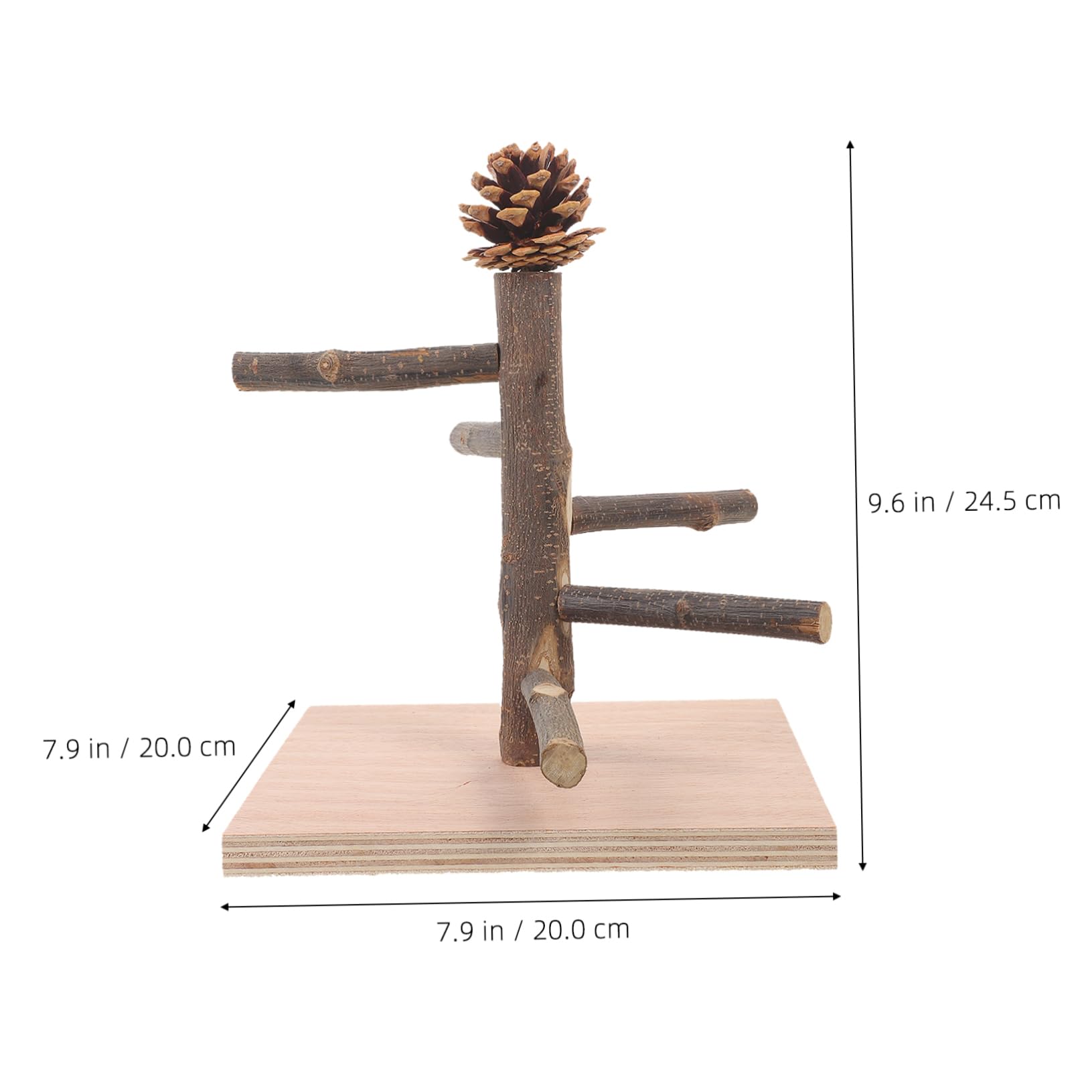 Kisangel 4 Piezas Marco De Entrenamiento De Loros Percha De Pájaro De Escritorio Percha De Pájaro De Mesa Puesto De Mesa para Loros Juguete Decorativo para Loros De Madera