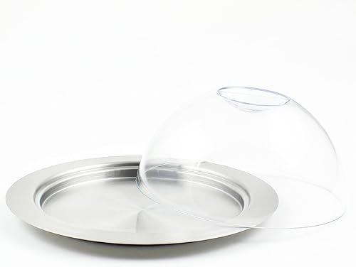 Miniatura 4 de Zoie + Chloe Mantequillera redonda de acero inoxidable con tapa fácil de sostener