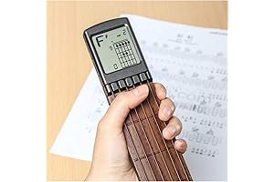 Portable Guitar Trainer for Beginners with Screen & Chords Chart