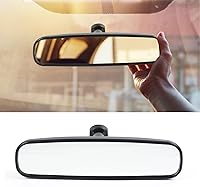 AKSOLONT 10" OEM Day Night Rear View Mirror for Toyota Camry Corolla RAV4, Honda Accord CRV, Nissan Altima Rogue, Ford Focus KIA Mazda - Universal Fit