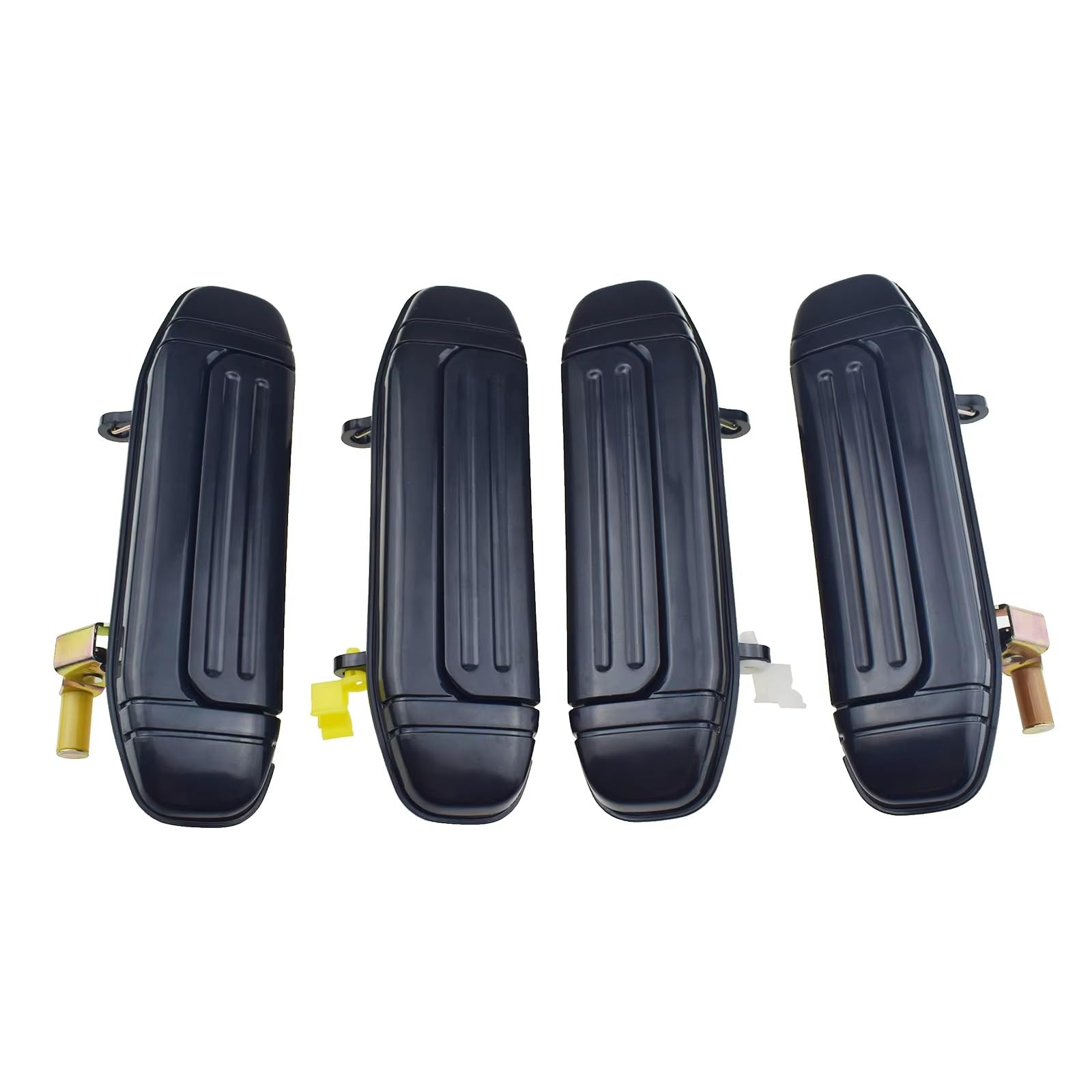 Iukmr Black For Mitsubishi For Montero For Pajero 1992-2000 Chrome Outside Door Handle Front Rear Left Right 4Pcs Car Outer Door Handle(Black)