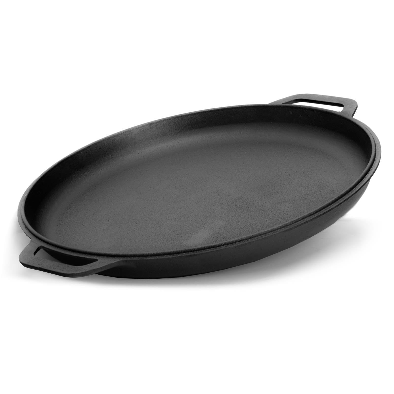 4BIG.fun 10L Gusseisen Schwenktopf Kazan Asia Kasan mit Deckel-Bratpfanne aus Gusseisen Grillwok Wokpfanne Grill Cast Iron Campingtopf Kessel Wok Traditioneller