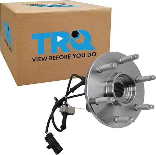 Miniatura 2 de TRQ Buje de rueda y cojinete con ABS compatible con camioneta Chevy GMC 4X4 4WD AWD