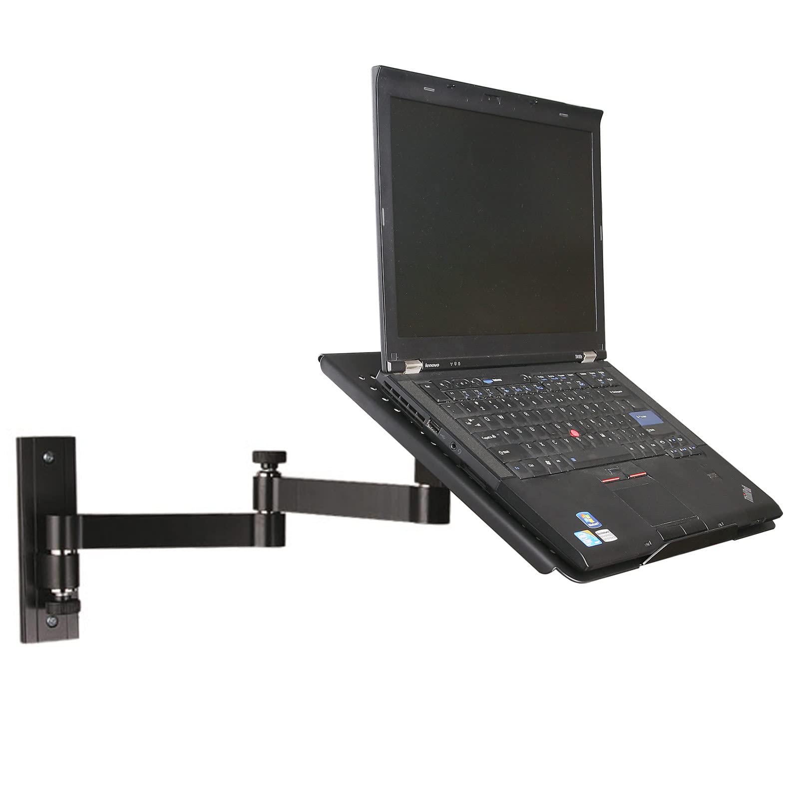 Drall Staffa Universale per Il Montaggio a Parete - per Notebook Netbook Tablet PC - Nero - con Vassoio Adattatore per Notebook - Nero Modello: L52B-APBA