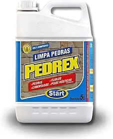 Limpa Pedras Calçadas Pedrex Piso Rustico Start Antiderrapante Concentrado 5 Litros