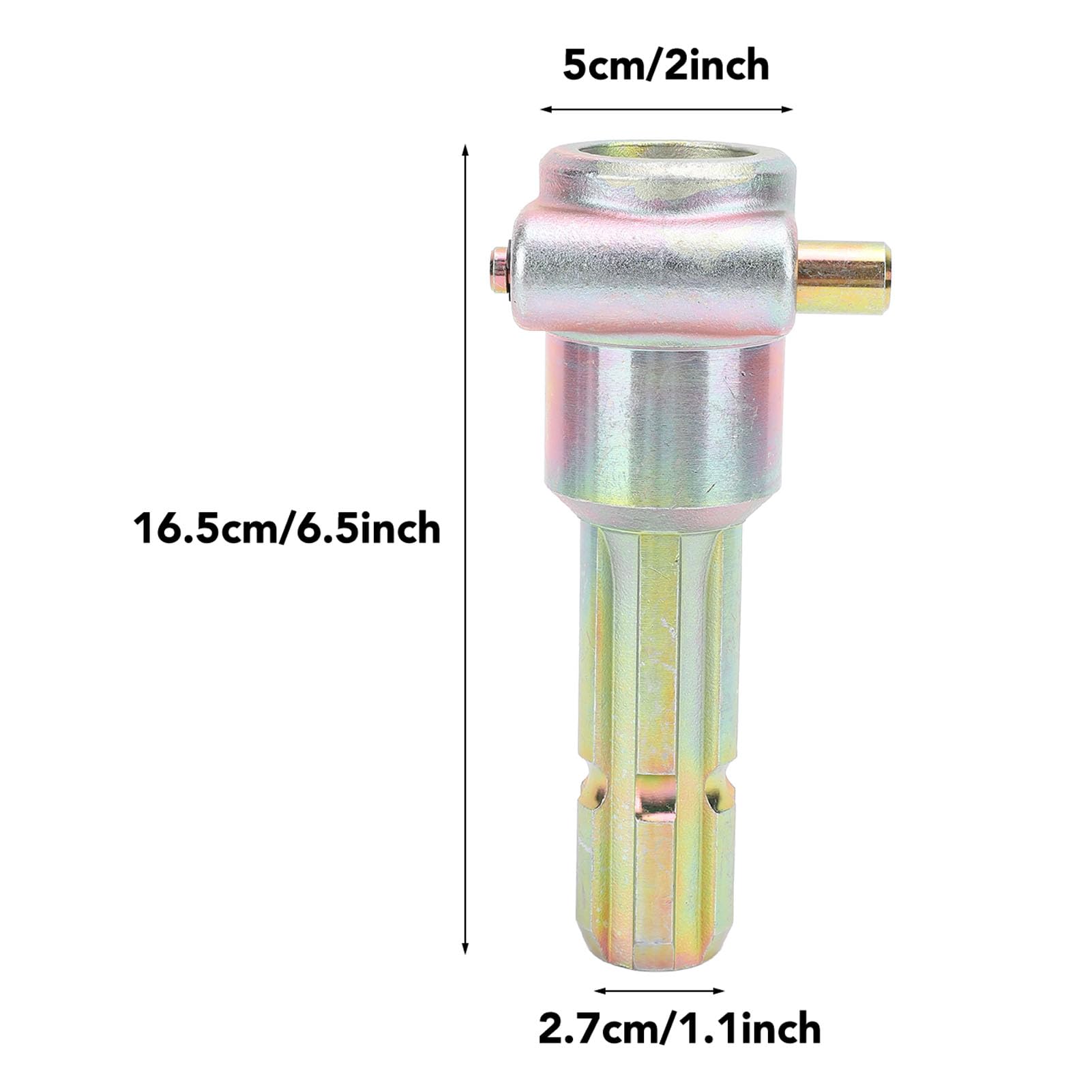 Adaptador Extensor de Eje de Toma de Fuerza de Toma de Fuerza 1 3 8 Pulgadas 6 Estrías Hembra 1 3 8 Pulgadas 6 Estrías Macho Conexión Rápida para Extensión de PTO de Tractor,
