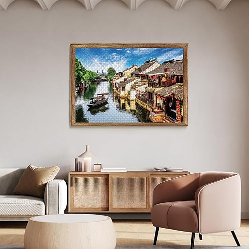 Vista 2 de Anatolian Puzzle - Xitang Ancient Town, 2000 piezas Puzzle, Código: 3945, Multicolor