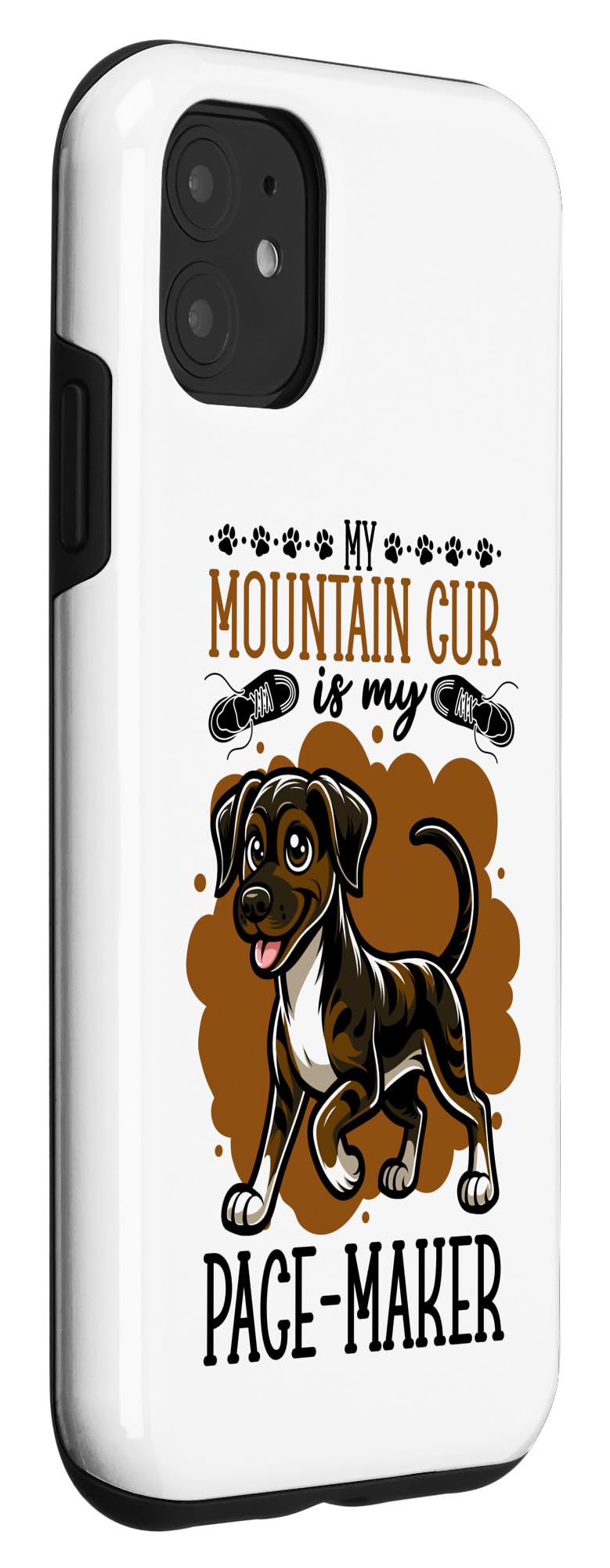 iPhone 11 Running with Mountain Cur Case - Image 3