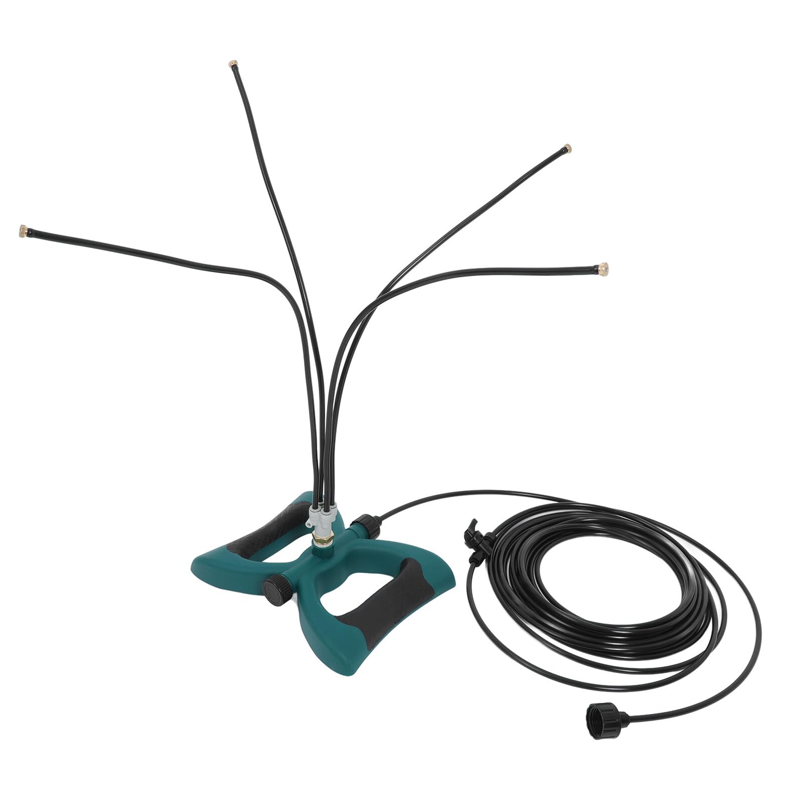 Outdoor Nebelkühlsystem Satz mit Verlängerungsschlauch Freistehend Kompatibel mit Gartenschläuchen Terrassen und Gartensprühkühlung