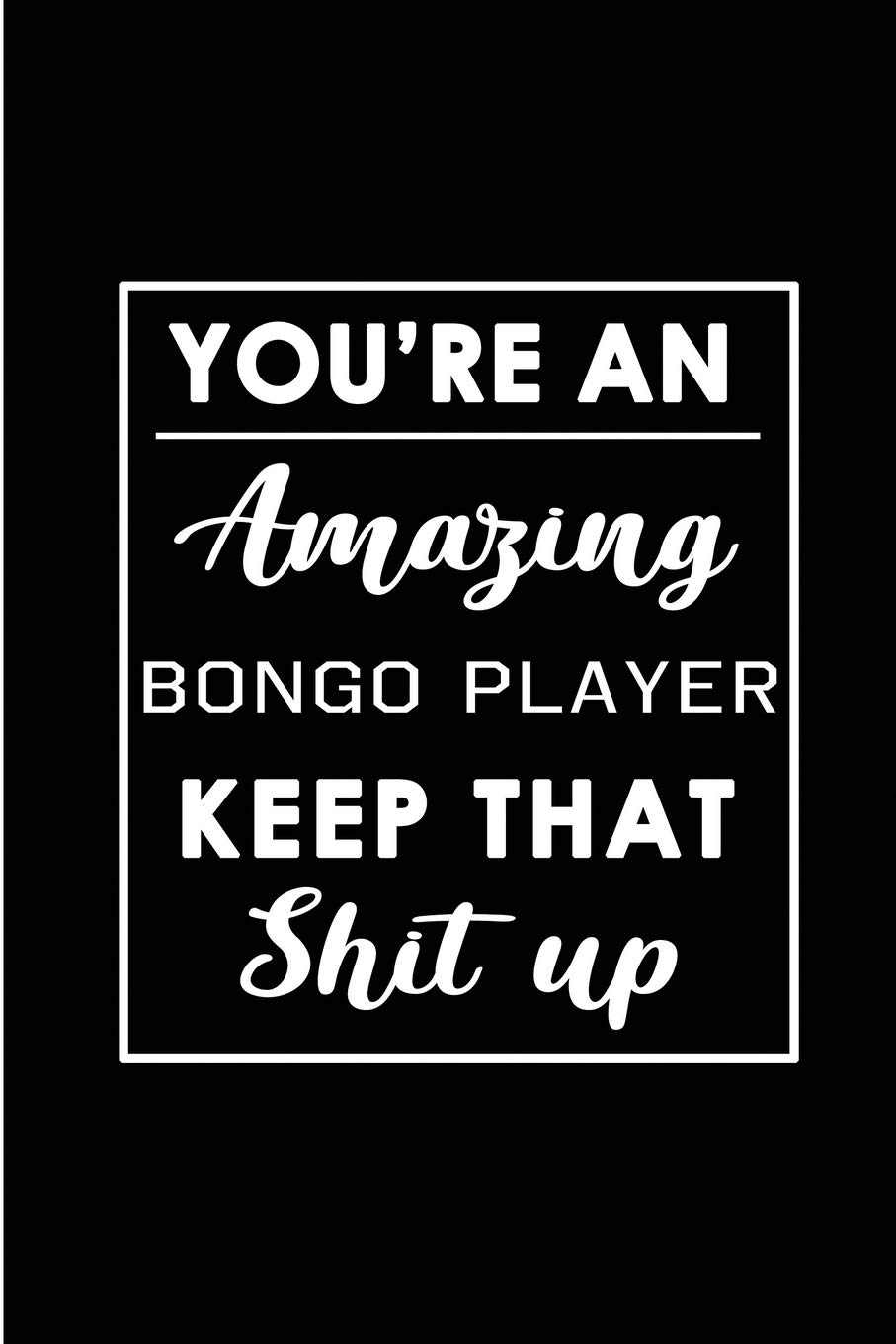 Journal Bongo Player cadeau anniversaire insolite et humoristique pour collègue