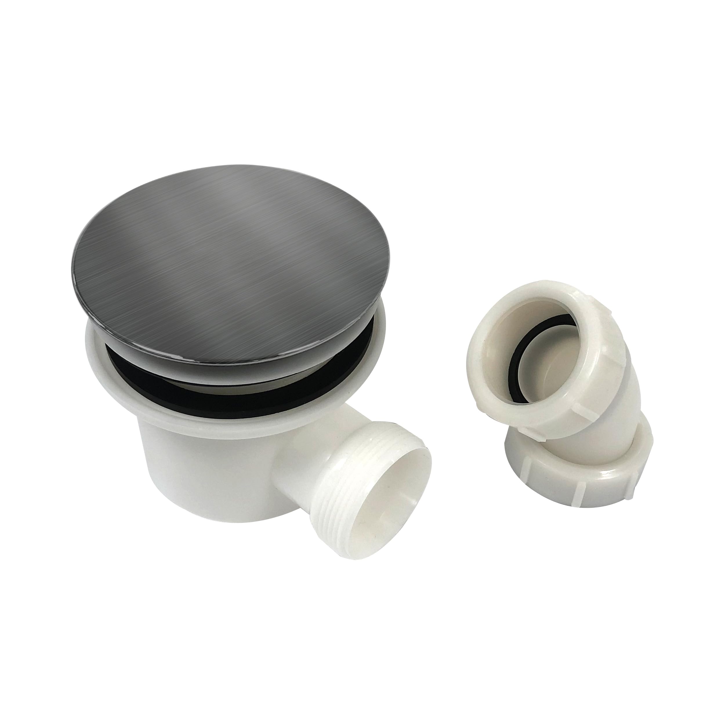Corso Bathrooms Gun-Metal 90Mm Fast Flow Shower Tray Waste