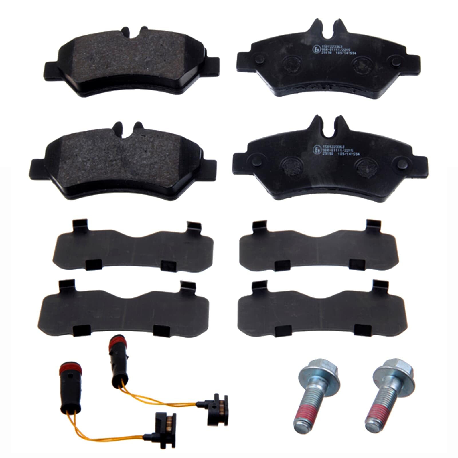 NK Bremsscheiben + Beläge + Handbremse hinten | 2047122 + 223363 + 2733782 passend für Sprinter 906