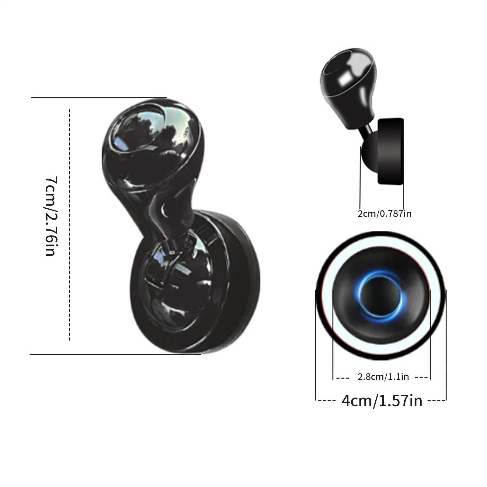 Przycisk Wciskany Start Joystick - Uniwersalna dekoracja ze stopu aluminium z mocnym klejem - Dźwignia Przycisku Startu Samochodowego - do Komputera, Monitora, Sedana, SUV-a, Kampera oraz Ciężarówki