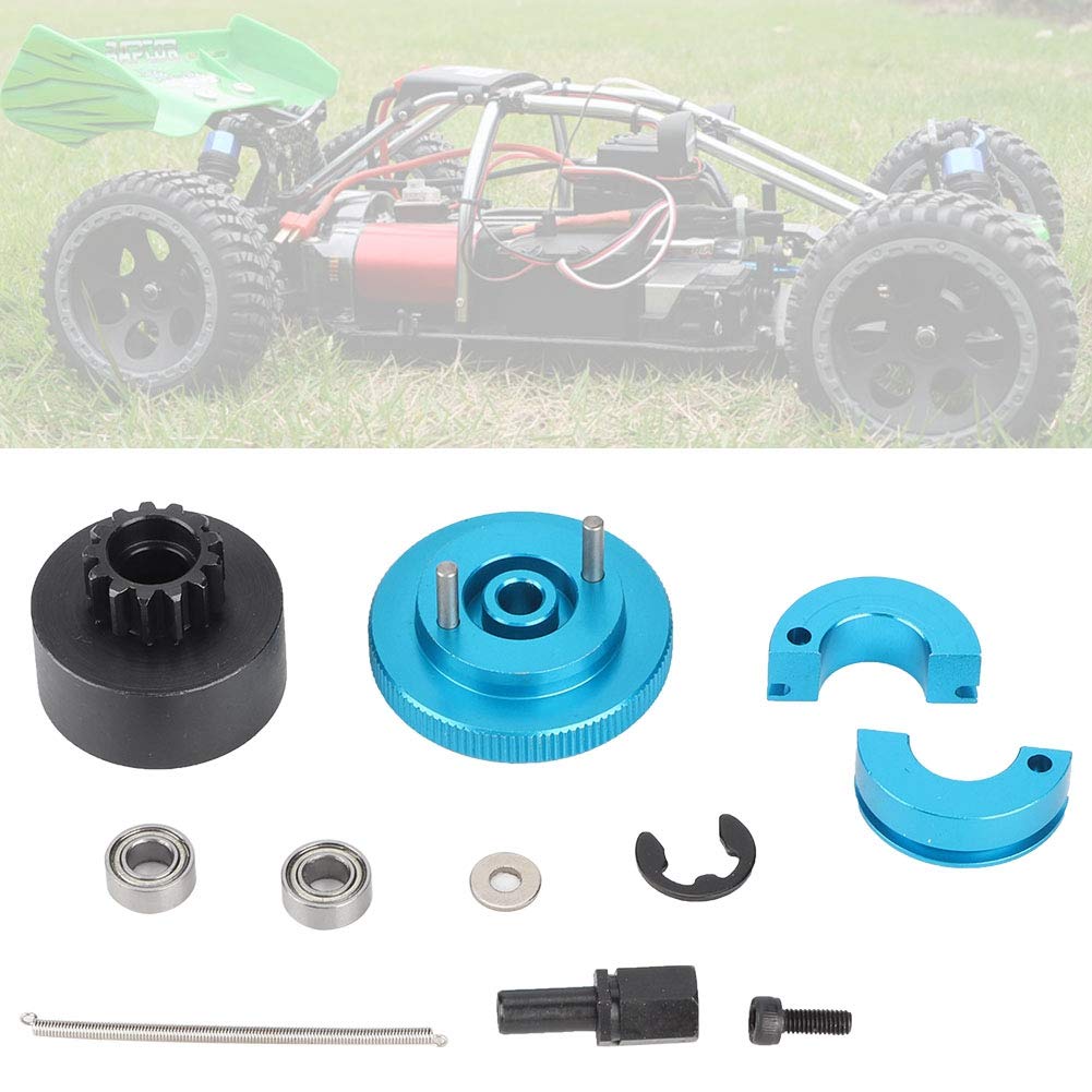 Ensemble d'embrayage de Vitesse RC, Ensemble de variateur d'embrayage de Vitesse de Volant d'inertie 13T 1/10 Ensemble d'embrayage et de roulement RC adapté au Moteur 1:10 RC