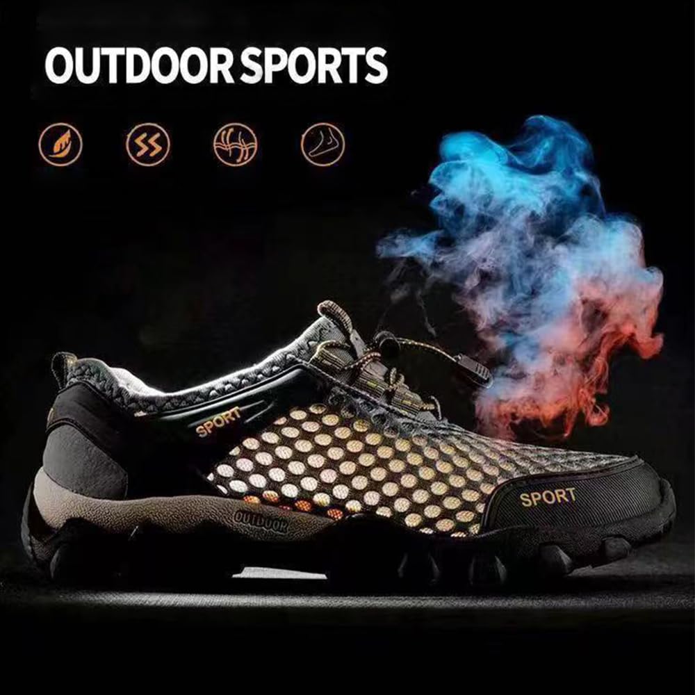 Fansu Zapatos de Agua Hombre Mujer, Barefoot Escarpines Deportes Acuáticos Secado Rápido Zapatos de Playa Ligeros Antideslizante Calzado para Adulto Surf