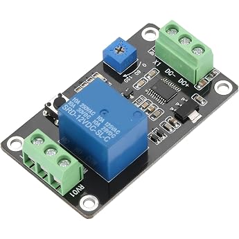Fafeicy DC12V 555 Time Delay Relay Module, 0.1S to 120S Self-Locking Delay On/Off Timer Switch, Super 555 Timer DC, with Anti