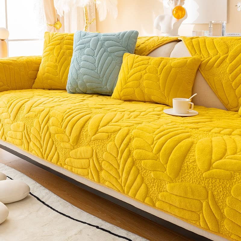 uyeoco Sofa Slipcover 3/2/1/4 Seater Quilted Sectional Couch Cover Armrest Sofa Cover Backrest Cover Non Slip Sofa Furniture Protector for Dogs, Children, Pets (Color : #8, Size : 110x240cm1pc)