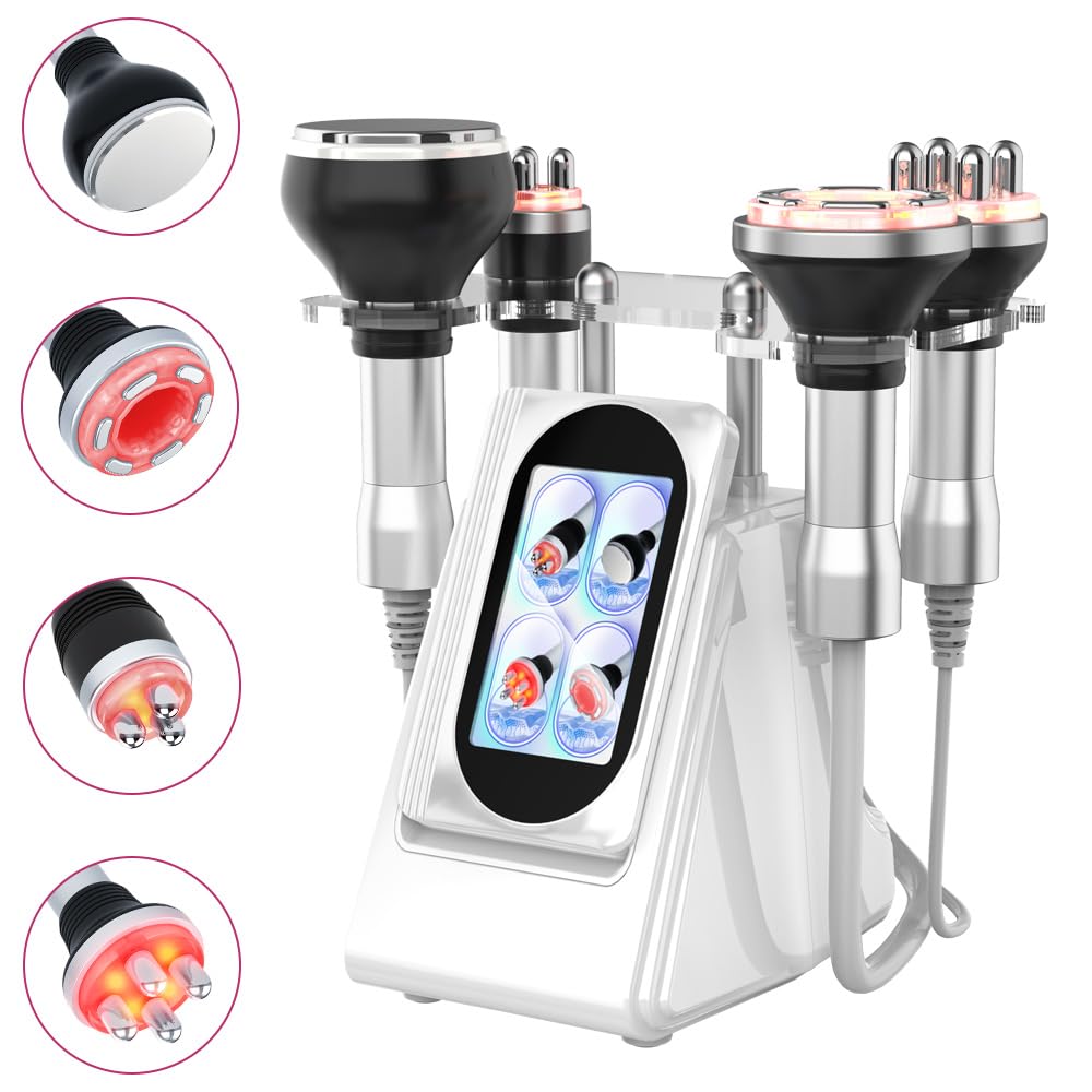 Elitzia 4 in 1 80k Kavitation Maschine Körper Sculpting Ultraschall Kavitation Maschine Fettverbrennung Radiofrequenz Vakuum Massage Hautstraffung RF Fettverbrennung Salon Spa Gerät Heimgebrauch