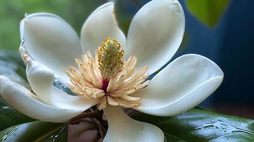 Sweetbay Magnolia Virginiana 3 plantas vivas Flores blancas fragantes, árbol de paisaje versátil, tolerante a la sombra, plantación de humedales,