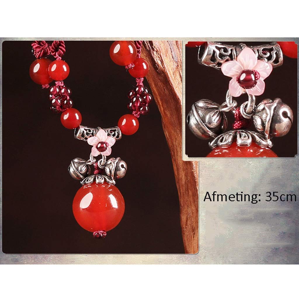 Fußkettchen Fußkettchen für Frauen, handgewebte Fußverzierung mit rotem Achat-Strand, verstellbare Kette, Fußkettchen, Fußschmuck, Freundin, Fußkettchen für Frauen