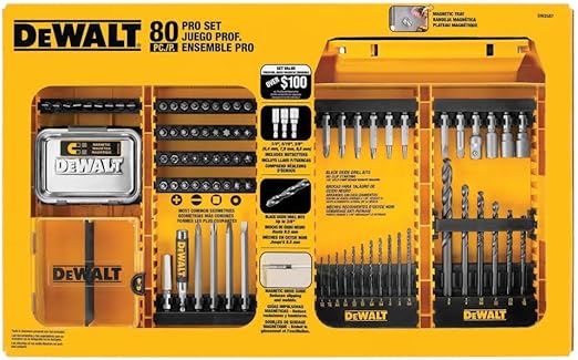 DEWALT DW2587 80-Piece Professional Drilling/Driving Set