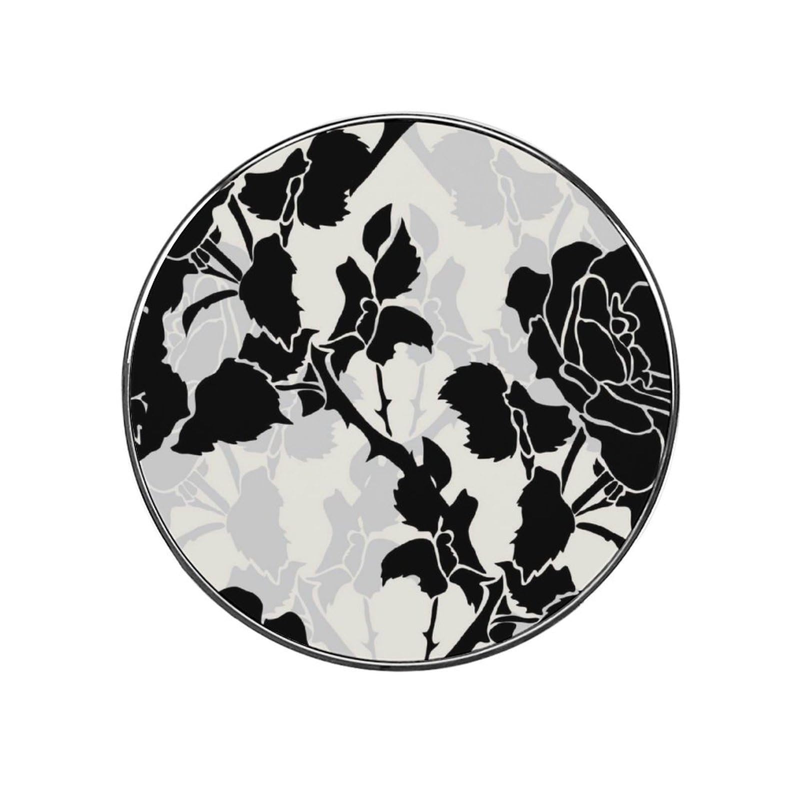 Black Flower Magnets For Fridge Kitchen Decoration For Refrigerators Whiteboards