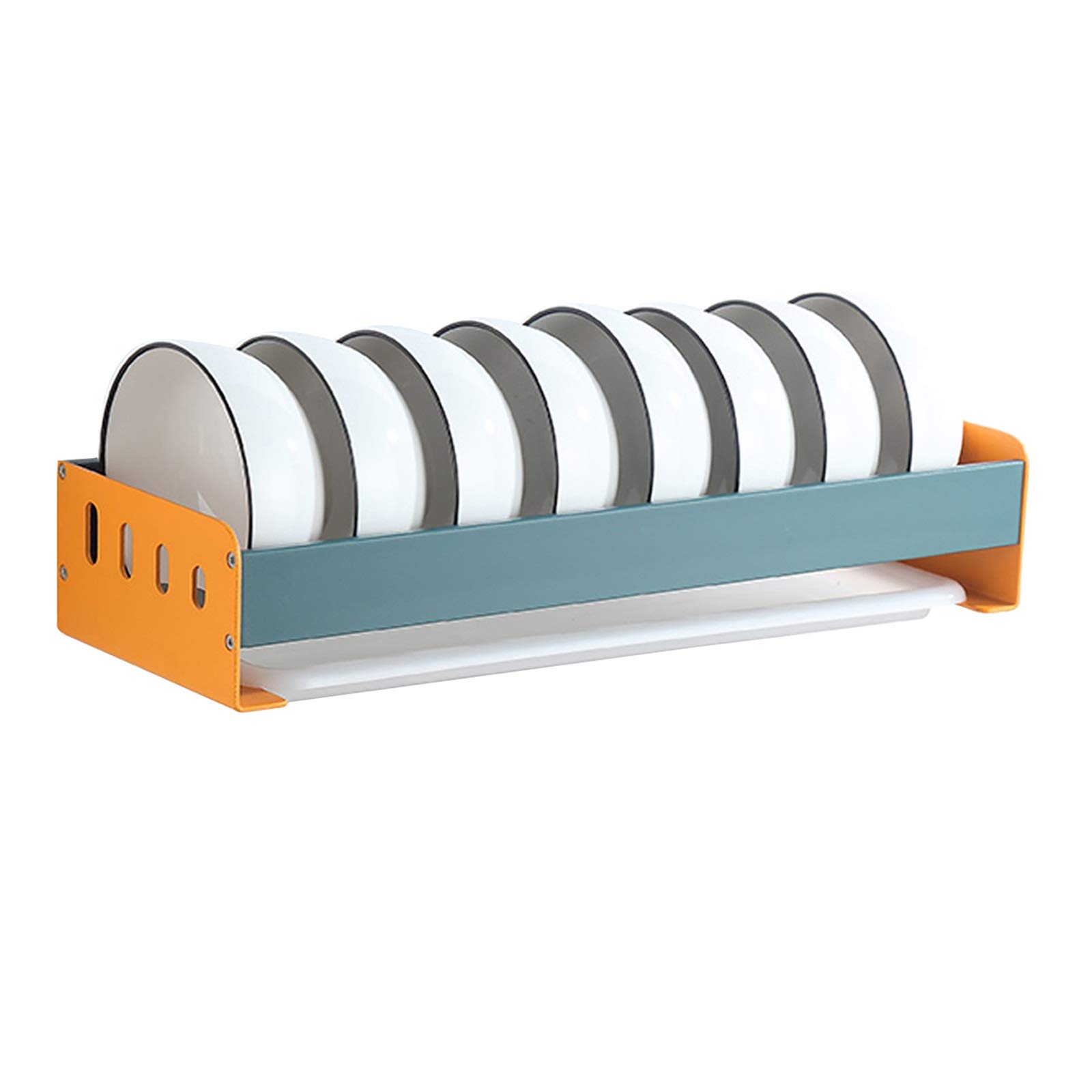 Genérico Escurridor de Platos con Cesta Colgante, escurridor de Cubiertos, escurridor de Platos de Pared, escurridor Colgante con escurridor, Organizador de Platos, Cuencos y secador de Cocina.