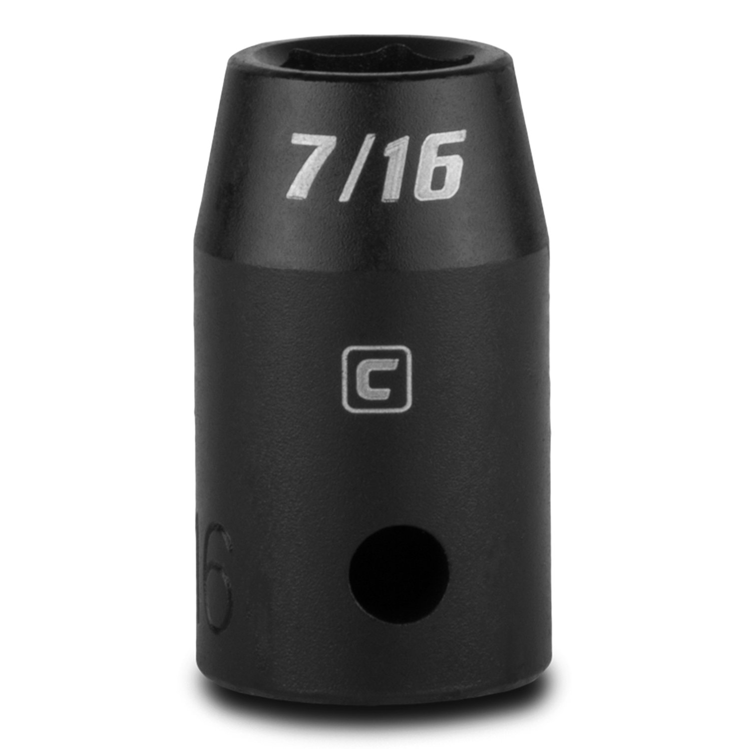 Capri Tools 7/16-Inch Shallow Impact Socket, 1/2-Inch Drive, 6-Point, SAE
