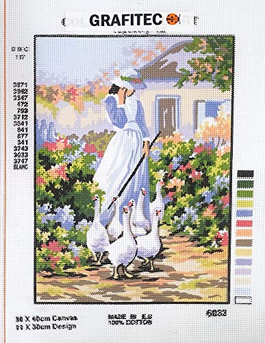 Grafitec Needlepoint Embroidery Picture 22/30 cm #6033 Cross Stitch