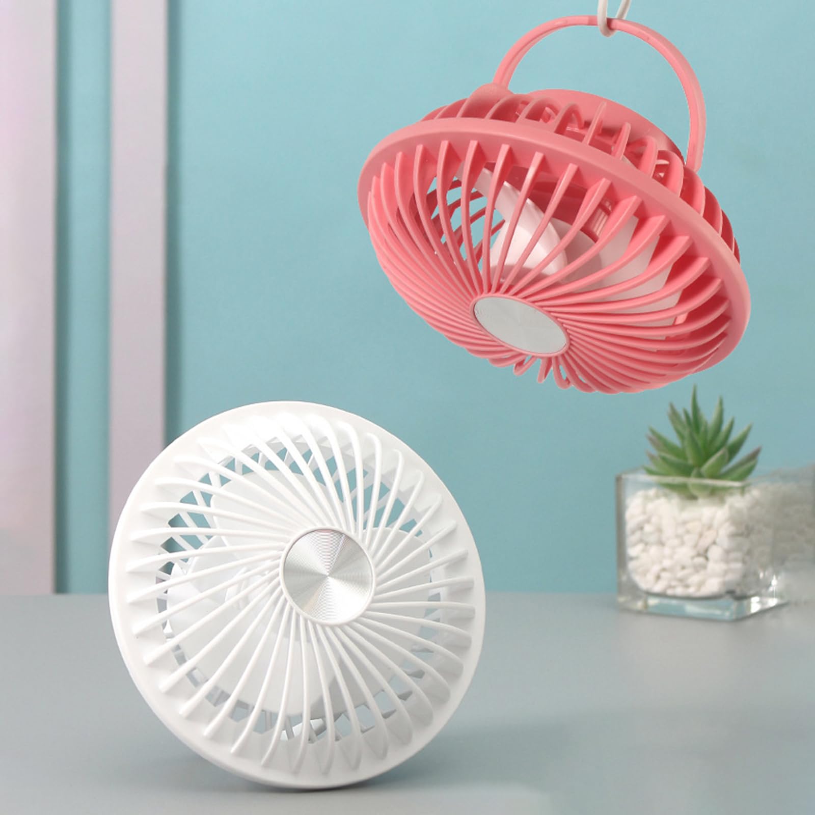 Ventilatore da tavolo USB da tavolo ventilatore da parete regolabile forte silenzioso raffreddamento per camera da letto desktop campeggio e lampada