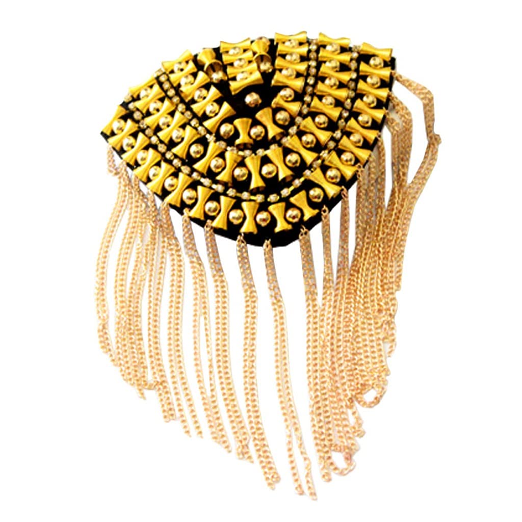 Générique frange épaule pièces rivet gland chaîne épaulette or
