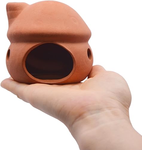 Miniatura 22 de Saim Decoraciones de acuario, cueva de cerámica de la casa de hongos, escondite de peces betta, cueva de hongos, adornos para pecera de peces