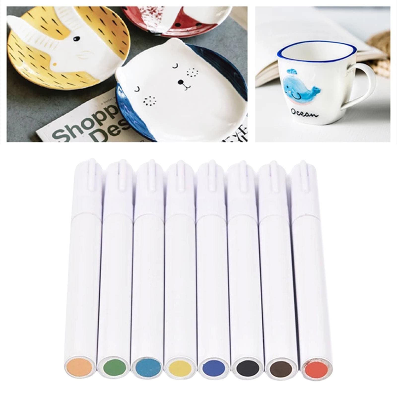 Unterglasur-Marker-Stifte-Set, farbige Stifte, Keramik-Marker, DIY-Projekte