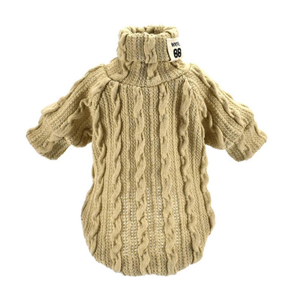 Pet chaud pull à col roulé, vêtements de bouledogue français, manteaux pour chiens, petits et moyens chiens sur des vêtements, des cadeaux pour animaux de compagnie de mode, six styles XS-L,5,L
